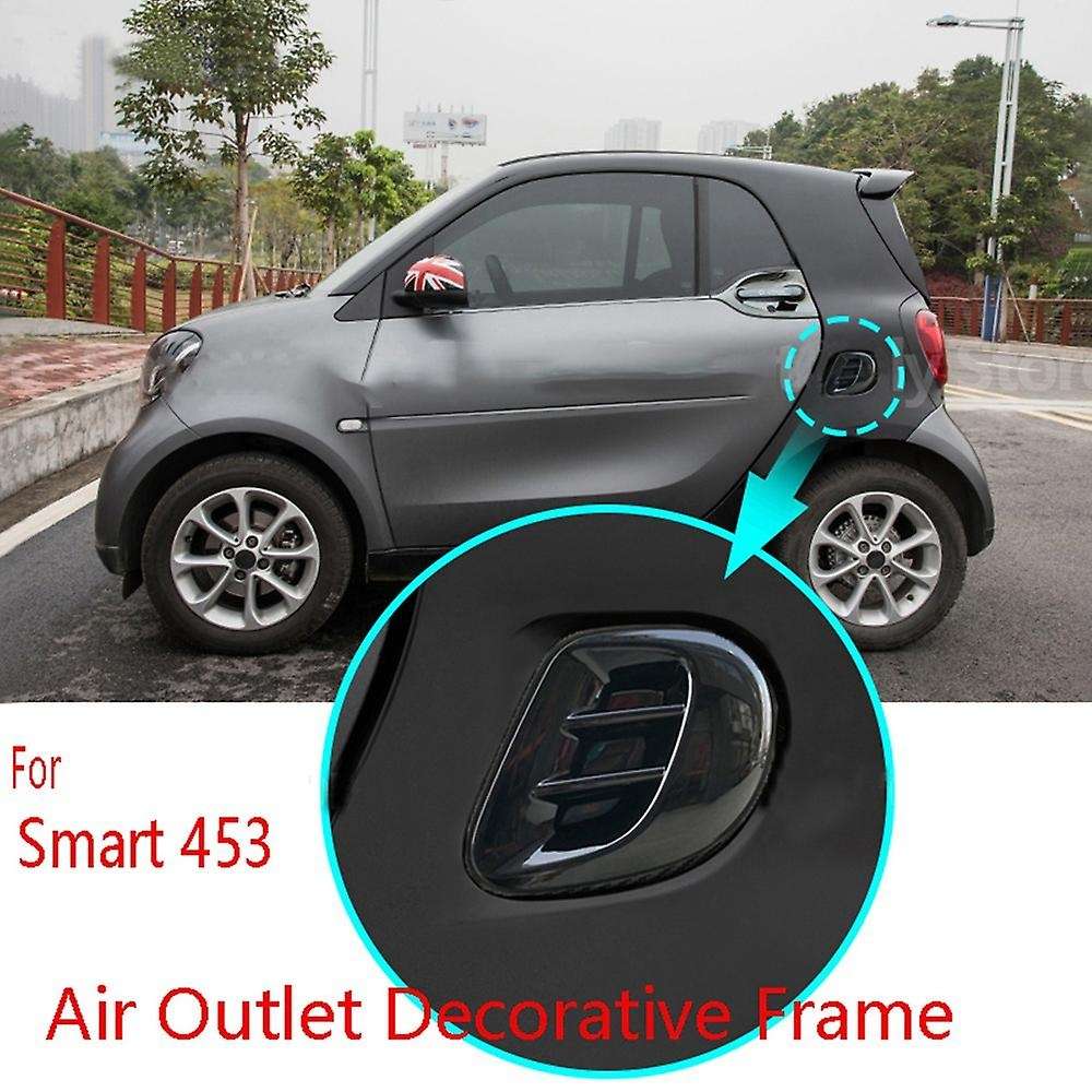 Black Air Outlet Decorative Frame Air Inlet Protective Cover for Smart 453 Fortwo