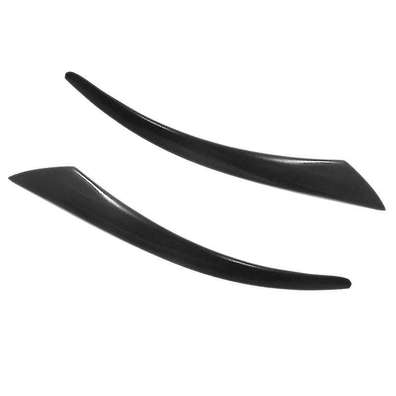 Black Car Headlight Eyebrow Cover Trim Head Light Lamp Eyebrows Decoration for S40 V50 2004-2012
