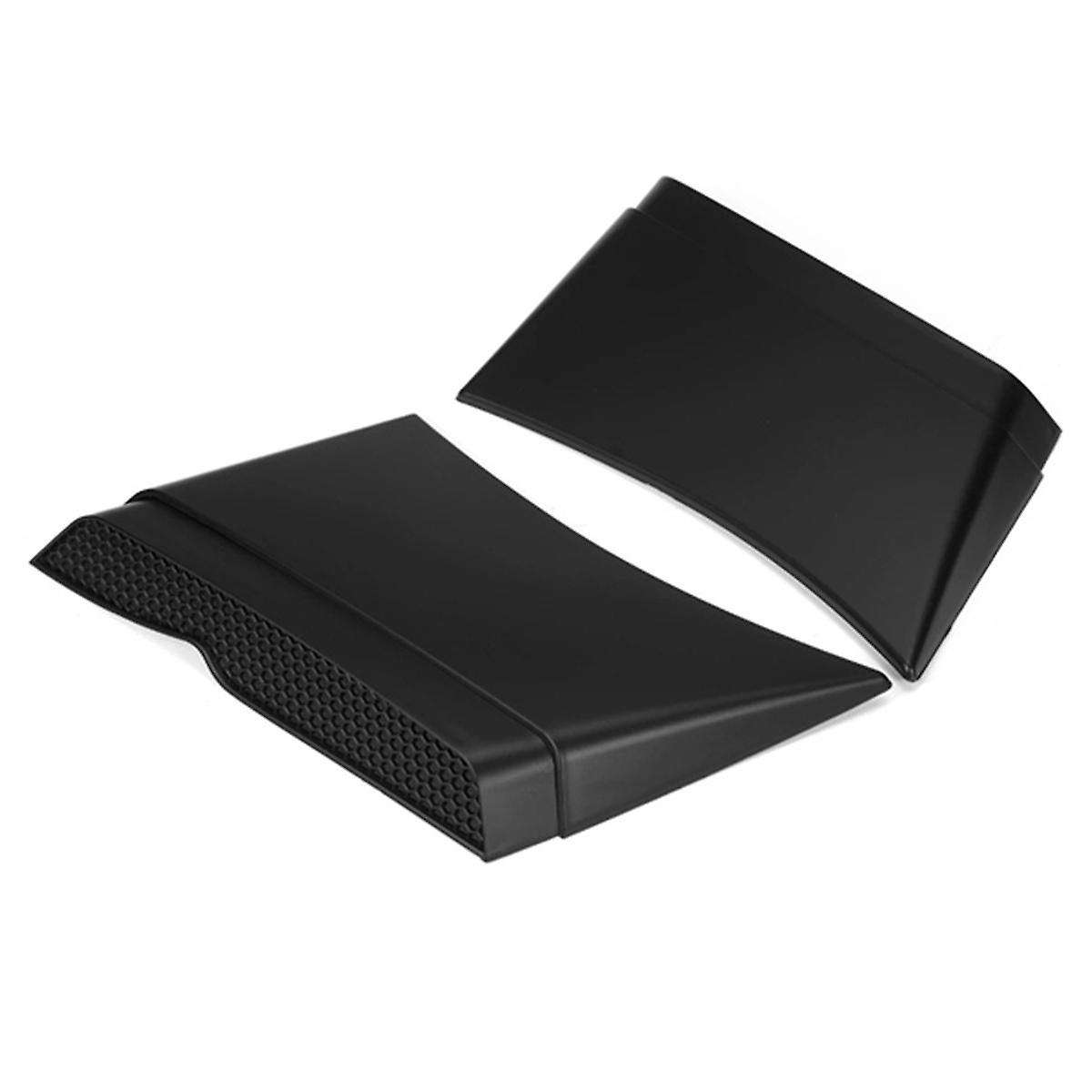 Black Car Rear Side Scoop Air Vents Intake Outlet Cover Trim for 2016-2020