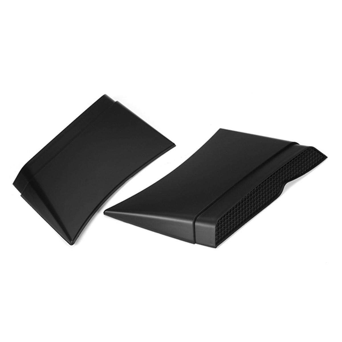 Black Car Rear Side Scoop Air Vents Intake Outlet Cover Trim for 2016-2020