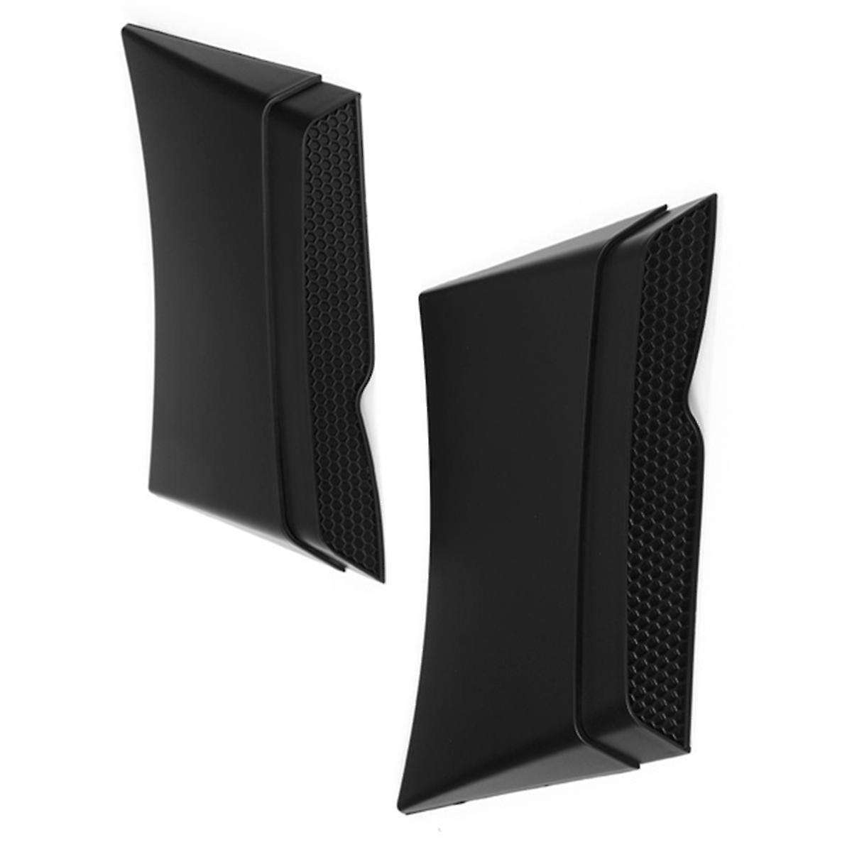 Black Car Rear Side Scoop Air Vents Intake Outlet Cover Trim for 2016-2020