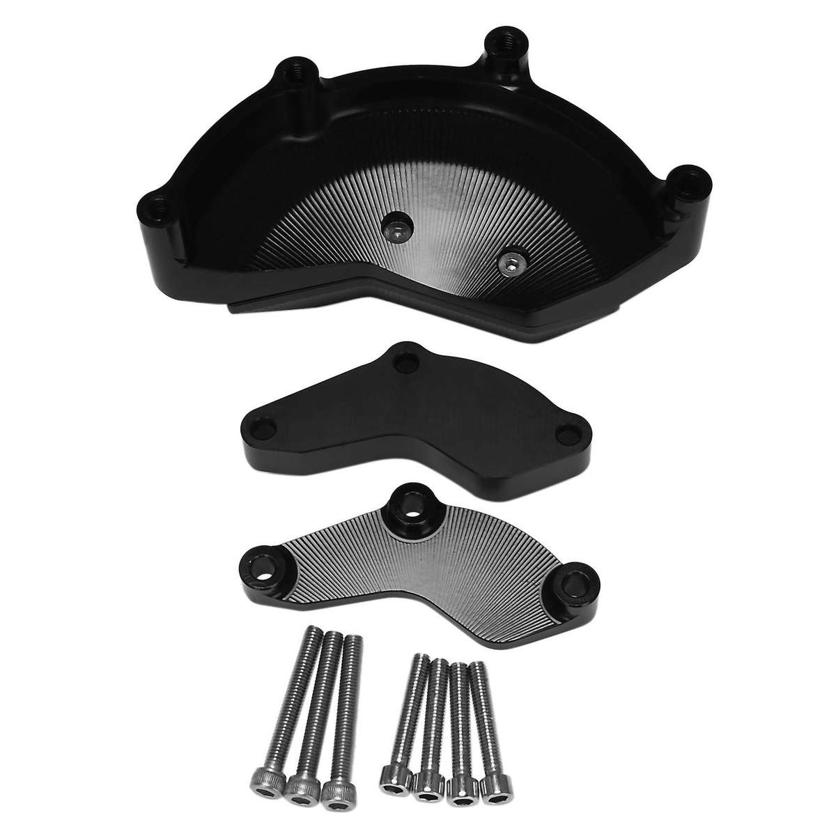 Black Engine Cover Stator Case Guard CNC Frame Slider Falling Protection for YZF-R6 06-17