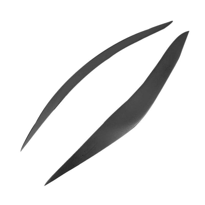 Black Headlight Lid Eyebrow Headlight Eyelids Decoration for- 5 Series 518D 520I 528I 535I F10 M5 20