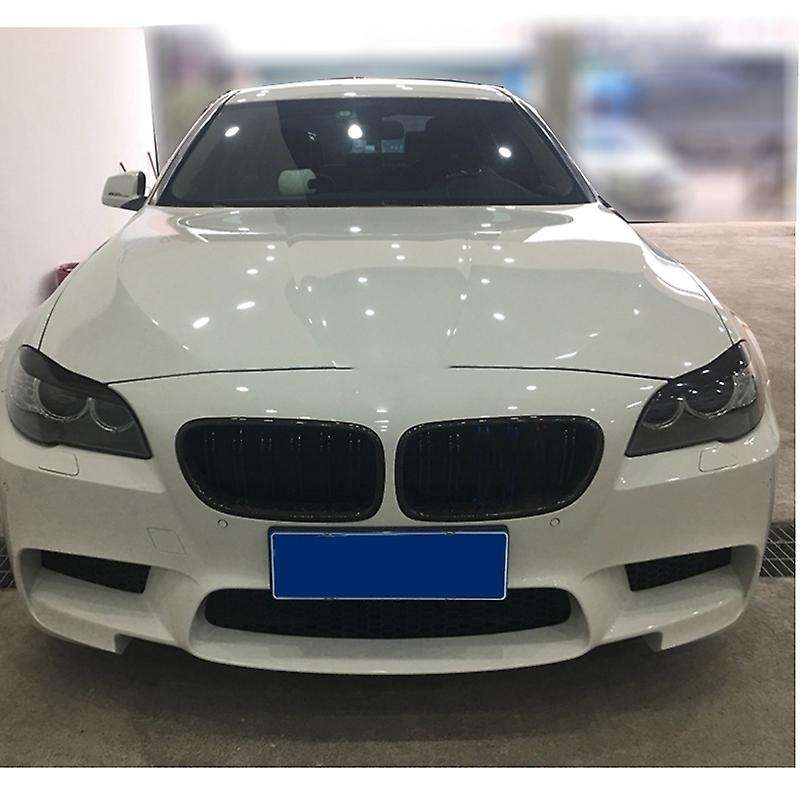 Black Headlight Lid Eyebrow Headlight Eyelids Decoration for- 5 Series 518D 520I 528I 535I F10 M5 20