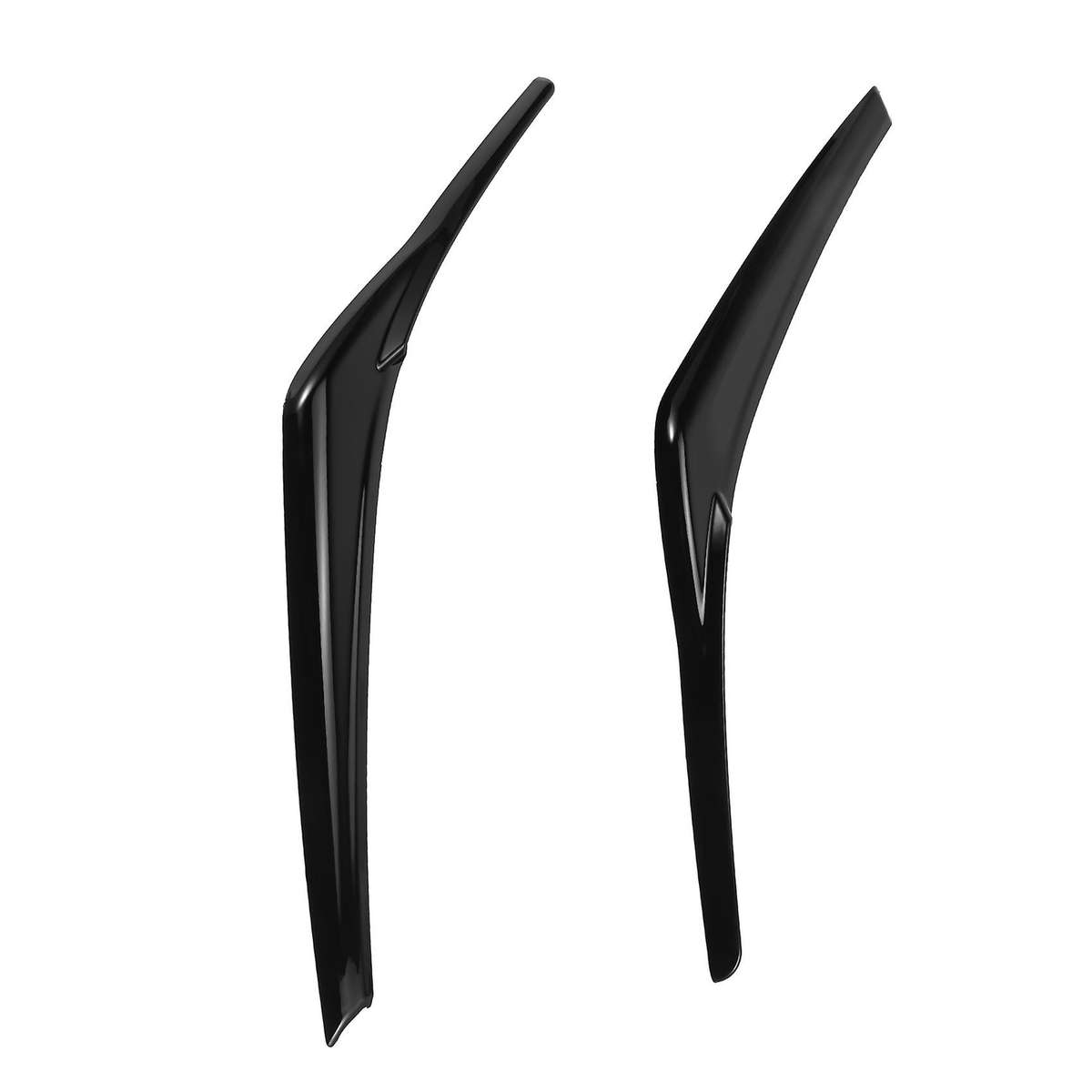 Black Headlight Eyelid Cover Head Light Lamp Eyebrows Molding Trim for 2018-2021