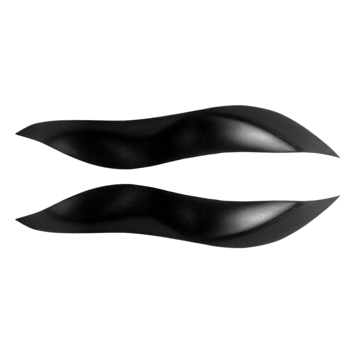 Black Headlight Eyelids Head Light Lamp Eyebrow Cover Trim for Smart W450 2003-2006 Accessories