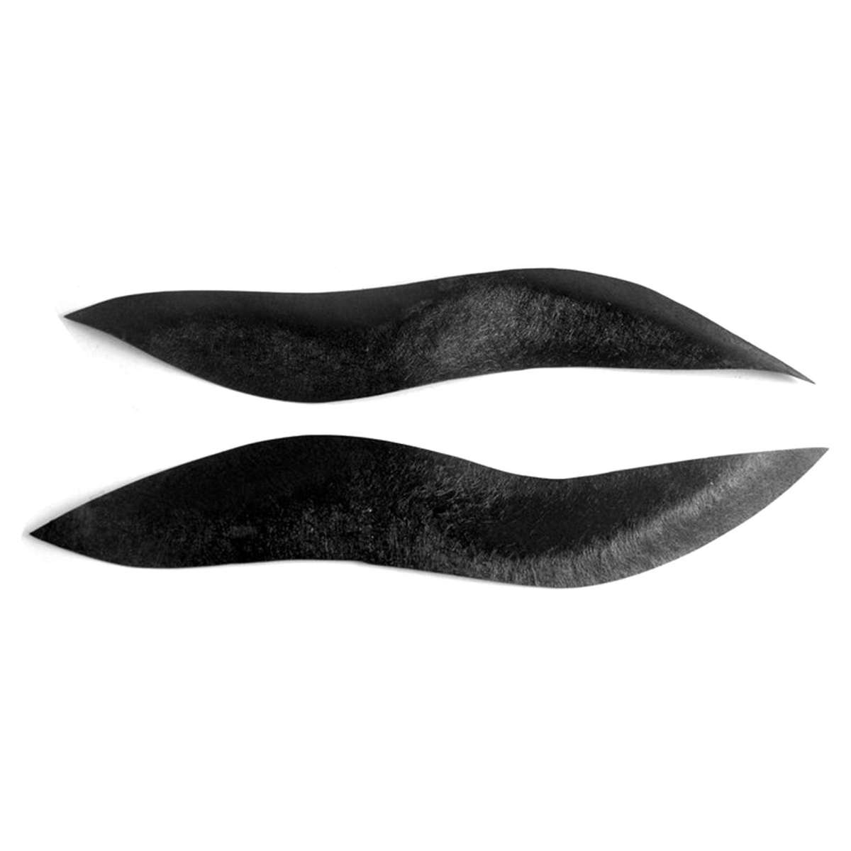 Black Headlight Eyelids Head Light Lamp Eyebrow Cover Trim for Smart W450 2003-2006 Accessories