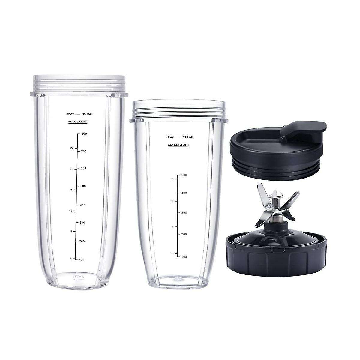 Blender for Ninja,32oz&24oz Cup and with Lids,7 Fins Extractor Blade,for Bl480-30 Bl483-30