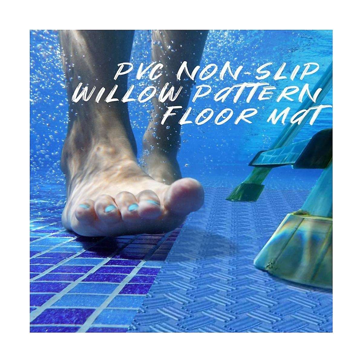 Blue Swimming Pool Ladder Mat Non- Texture Protective Swimming Anti- Mat Ladder Mat