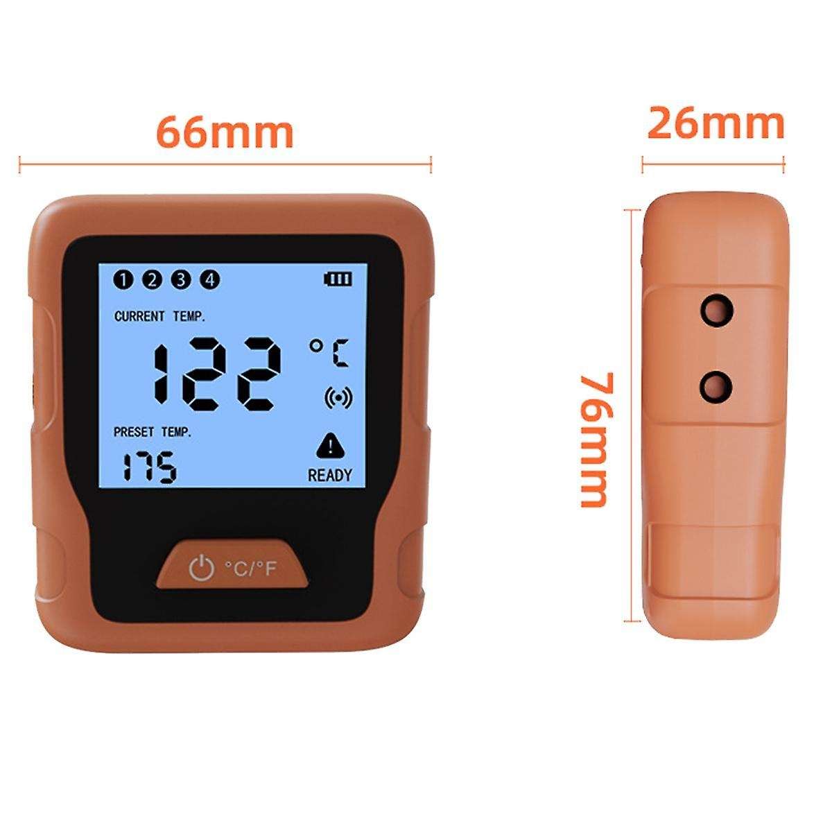 Bluetooth Wireless Dual Probes Backlight Digital Cooking Kitchen Outdoor Bbq Oven Meat Thermometer