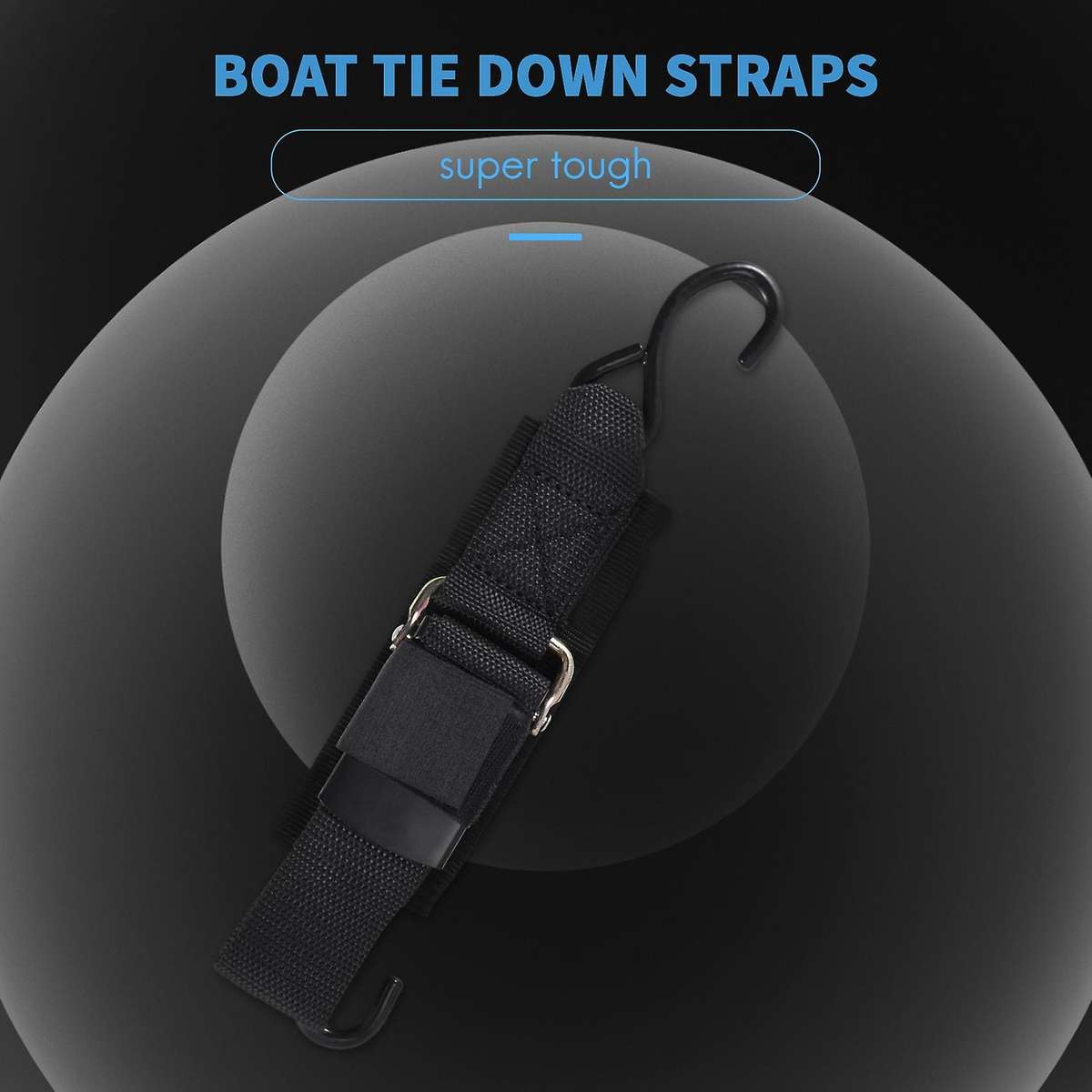 Boat Transom Tie Down Straps to Trailer Buckle Strap for Marine Jet Pwc Trailers 2inch X 4feet,1200