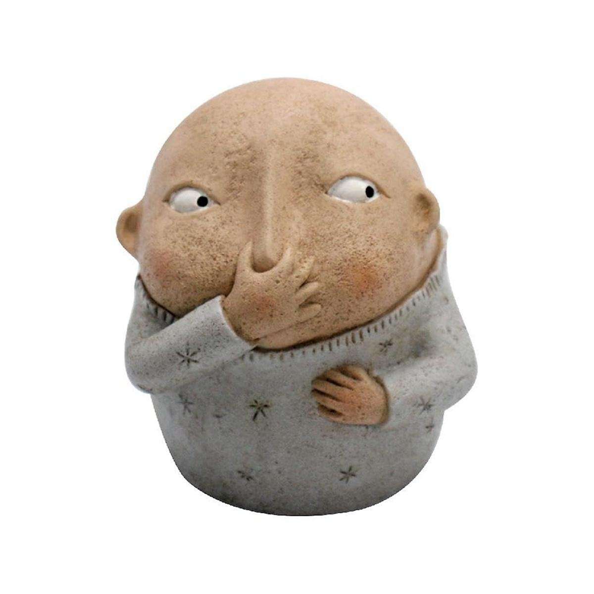 Boy Holding Nose Bathroom Statue, Funny Boys Bathroom Decor Bathroom Shelf Sitters