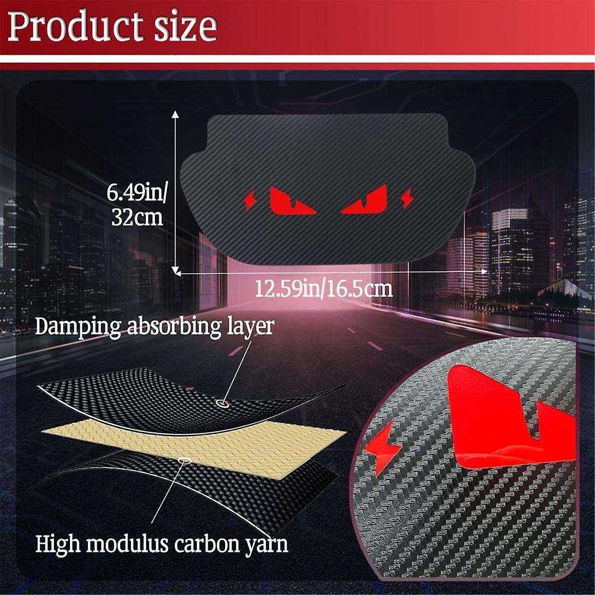 Brake Light Sticker for Model Y, Devil Eye Car Taillight Sticker Automotive Exterior Accessories St