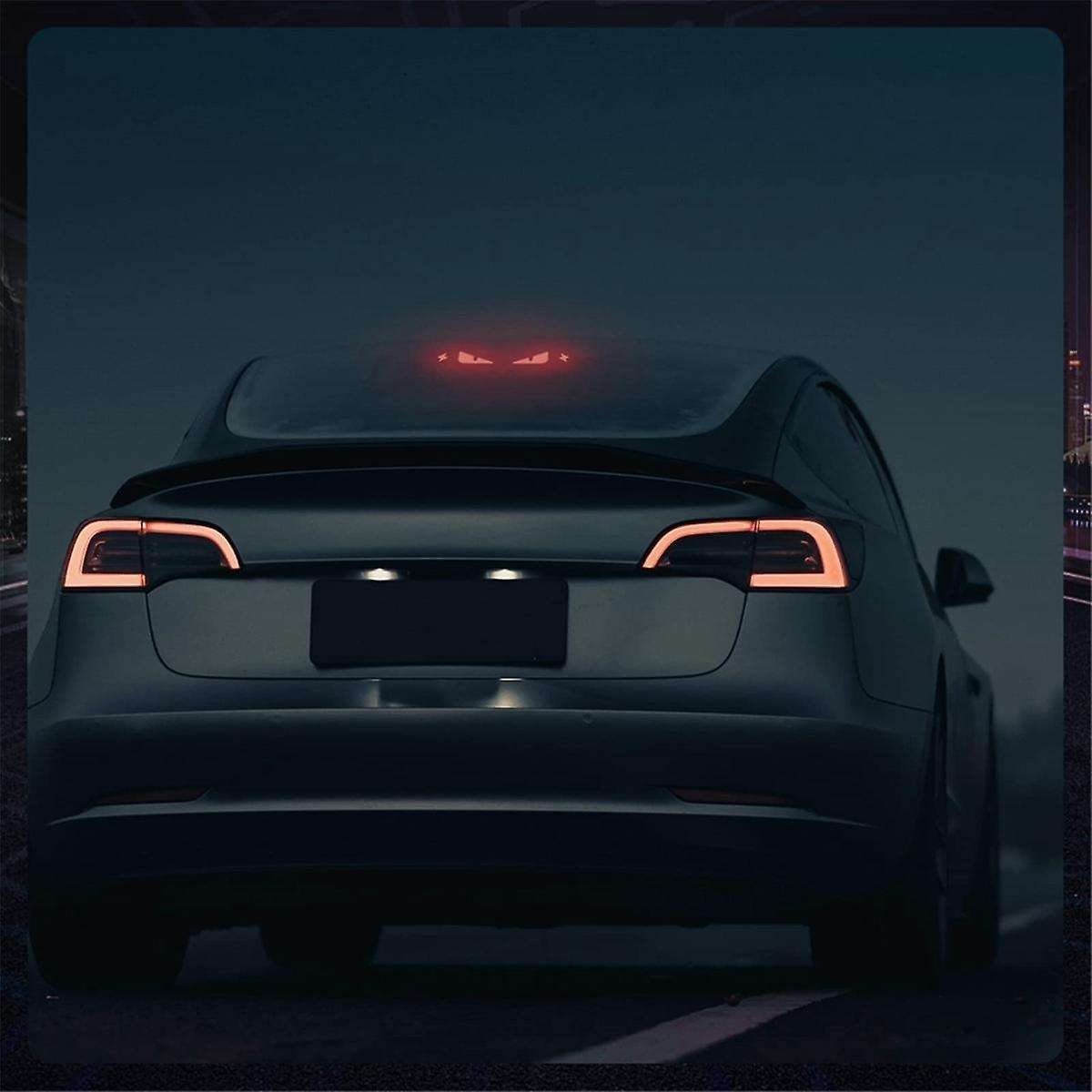 Brake Light Sticker for Model Y, Devil Eye Car Taillight Sticker Automotive Exterior Accessories St