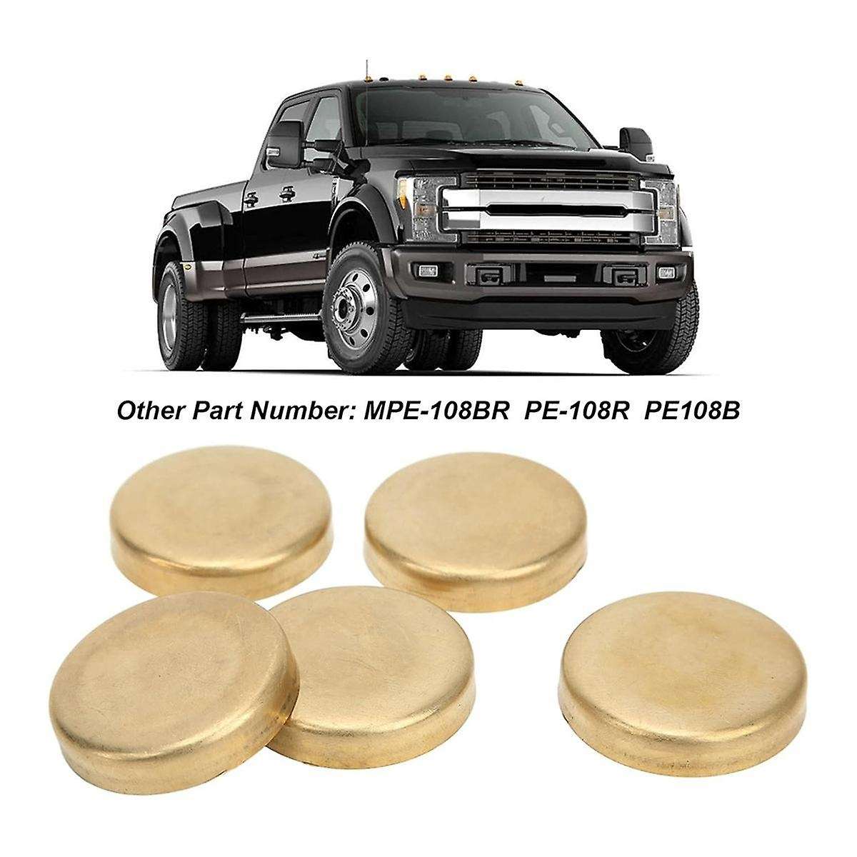 Brass Freeze Plug Kit Engine Expansion Plugs PE-108R PE108B for Small Block Windsor Engines 255ci 2