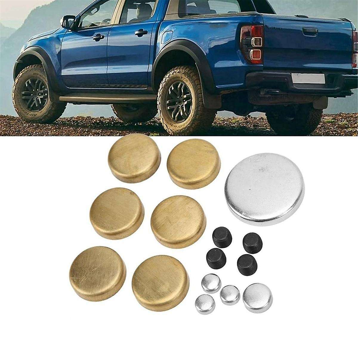 Brass Freeze Plug Kit Engine Expansion Plugs PE-108R PE108B for Small Block Windsor Engines 255ci 2