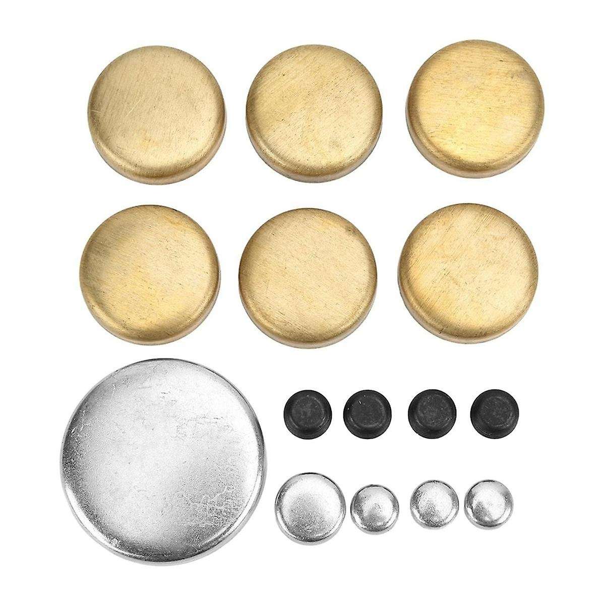 Brass Freeze Plug Kit Engine Expansion Plugs PE-108R PE108B for Small Block Windsor Engines 255ci 26