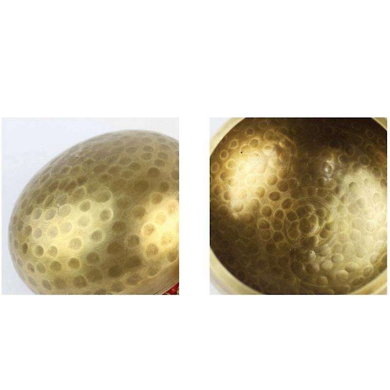 Bronze Meditation Bowl Tibetan Singing Bowl Set Meditation Sound Bowl Handcrafted for and Mindfulne