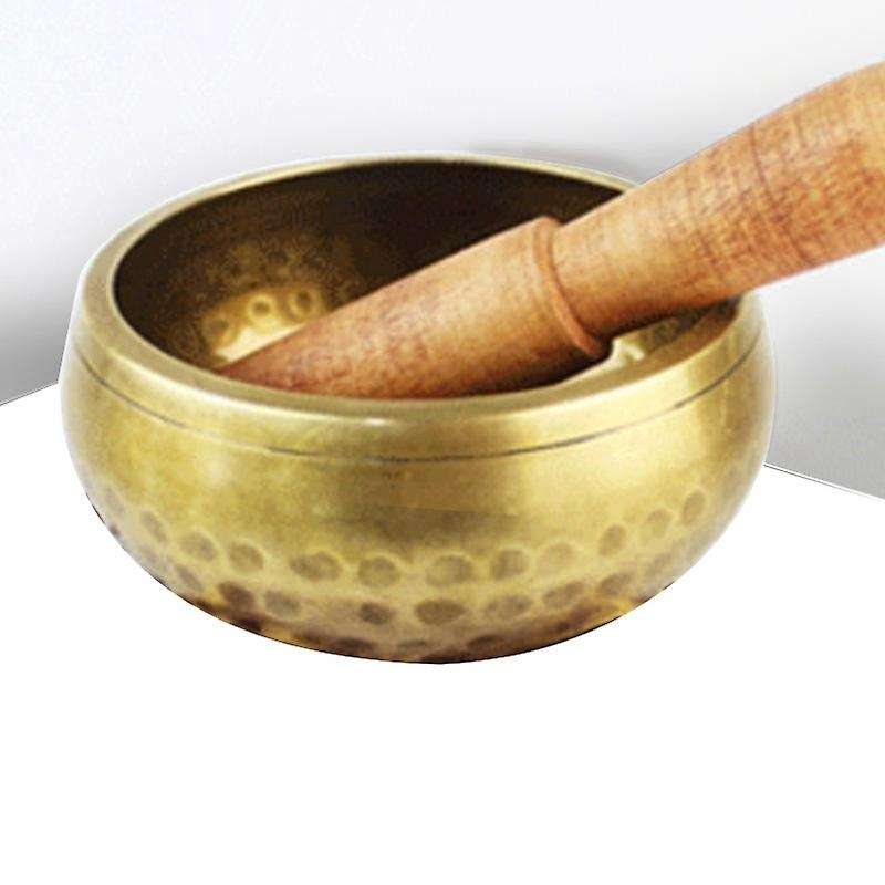 Bronze Meditation Bowl Tibetan Singing Bowl Set Meditation Sound Bowl Handcrafted for and Mindfulne