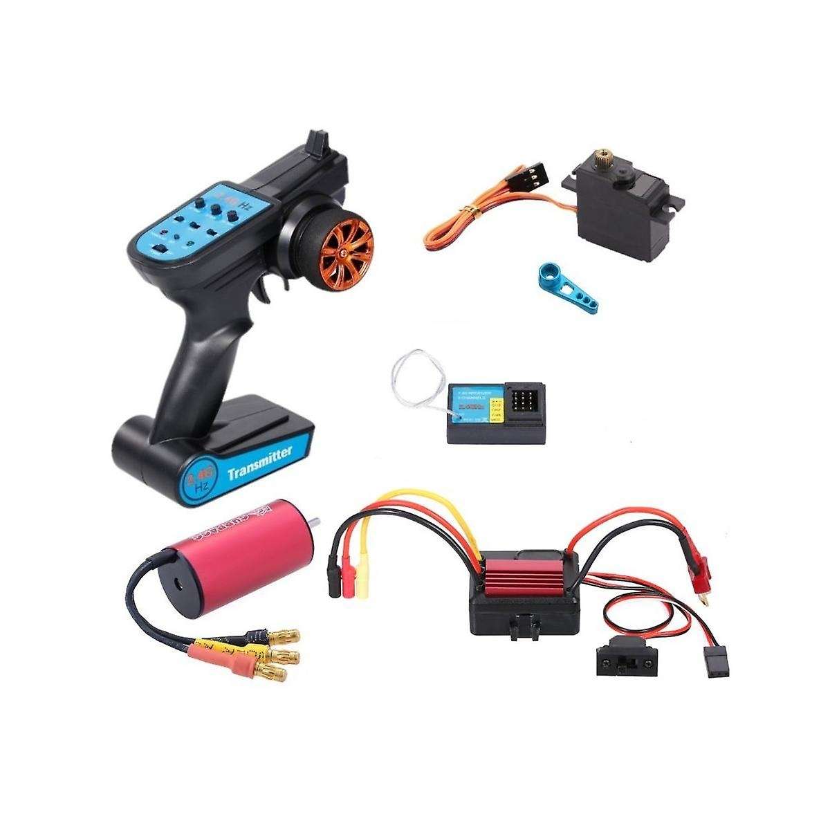 Brushless Upgrade Parts Kit Motor Esc Receiver Transmitter Servo Set for A959 A959-b A969-b A979-b