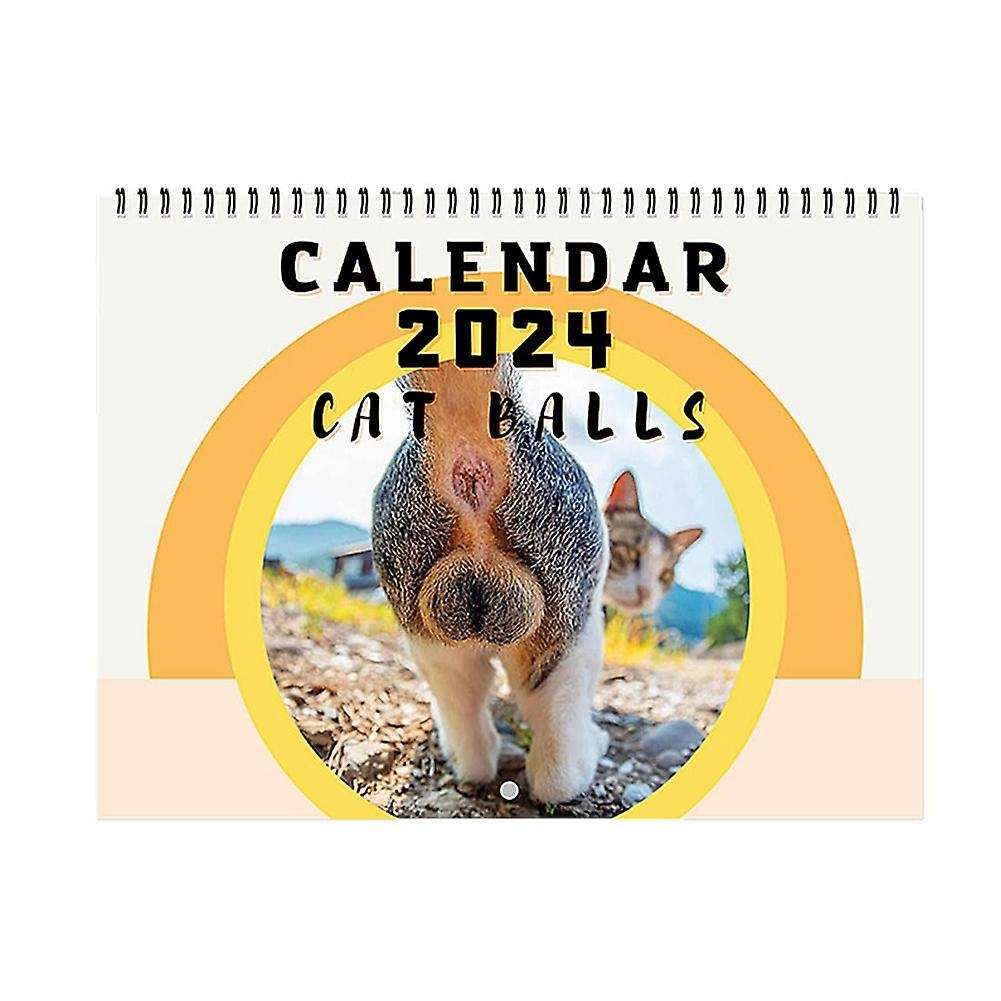 Butthole Calendar 2024, Balls Calendar 25X19cm Funny Butthole Calendar, 12 Month Balls
