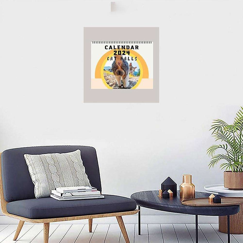 Butthole Calendar 2024, Balls Calendar 25X19cm Funny Butthole Calendar, 12 Month Balls