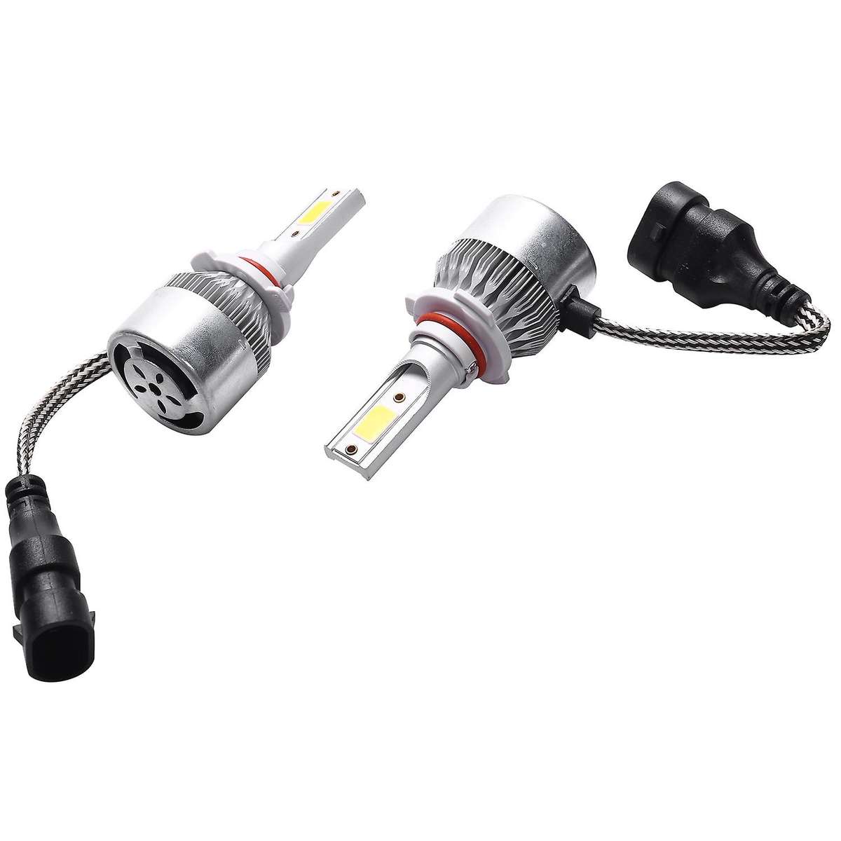 C6 Led Car Headlight Bulbs, 2Pcs 3000K Yellow Light Led Headlight Fog Light-Bulbs 72W 8000Lm Convers