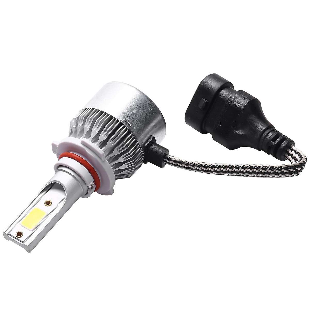 C6 Led Car Headlight Bulbs, 2Pcs 3000K Yellow Light Led Headlight Fog Light-Bulbs 72W 8000Lm Convers