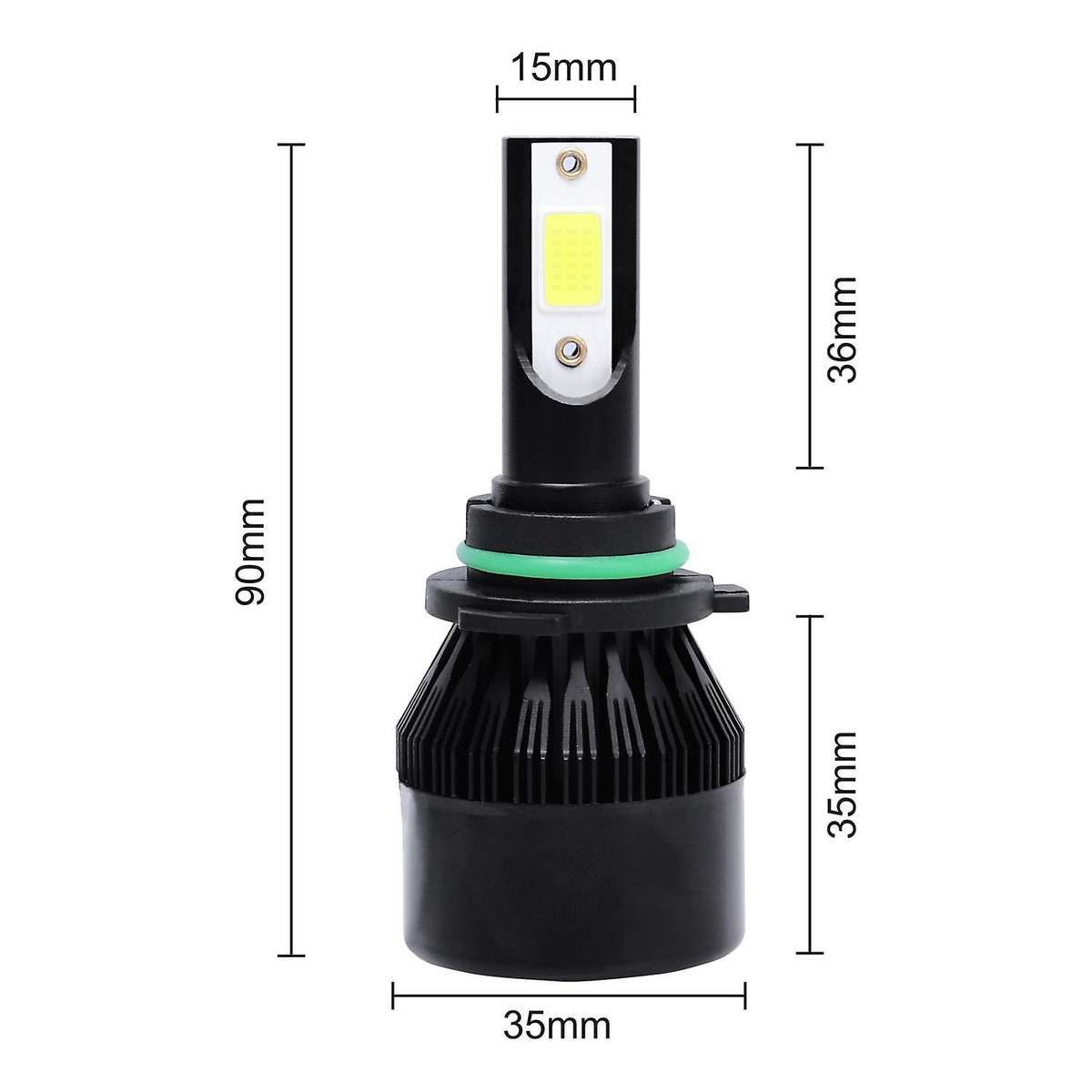 C6 Car Headlight Bulb Led Lamp 9006/Hb4 Led Headlight Bulbs,2Pcs 6500K Cool White Led Headlight Fog
