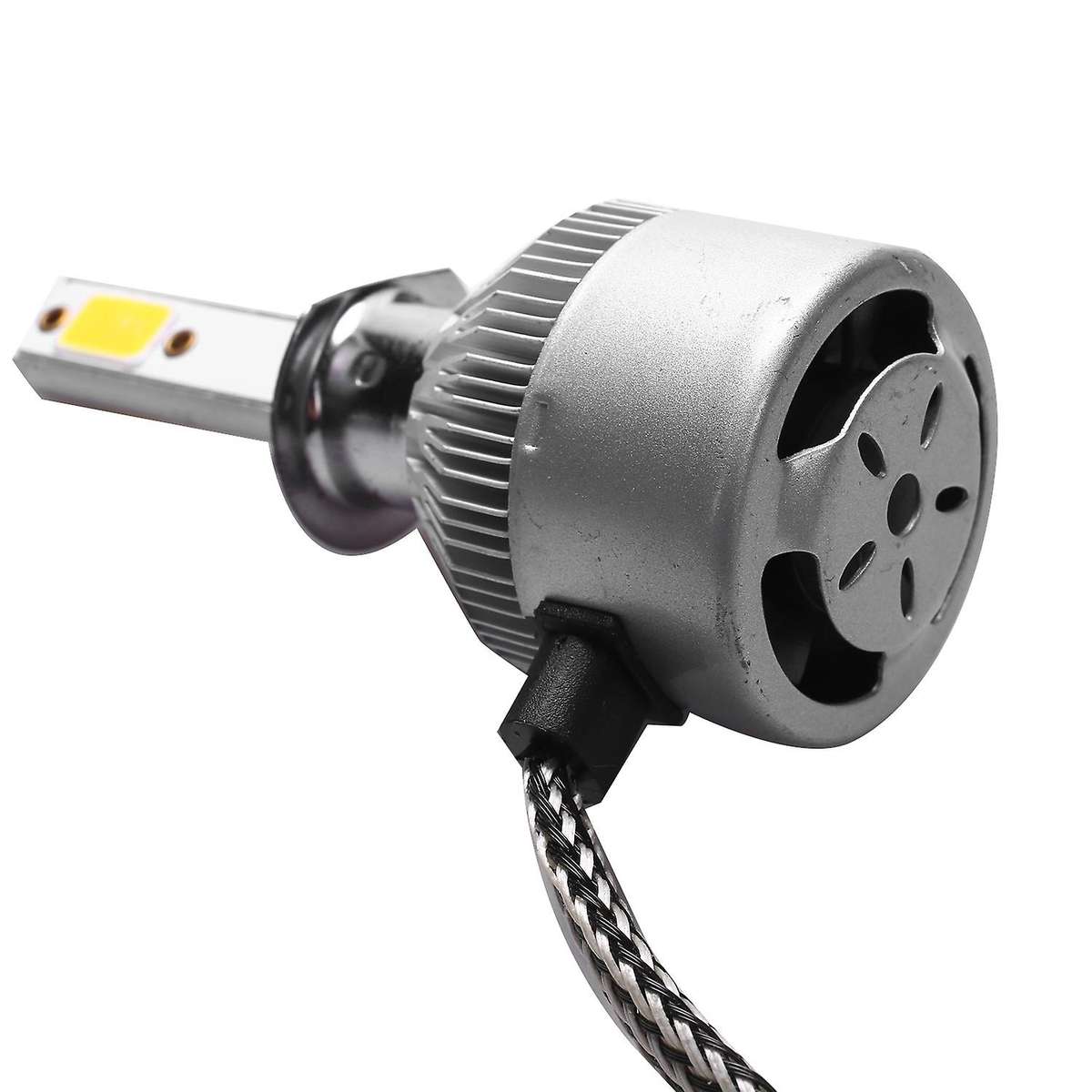 C6 Led Car Headlight Bulbs, 2Pcs 3000K Yellow Light Led Headlight Fog Light-Bulbs 72W 8000Lm Convers