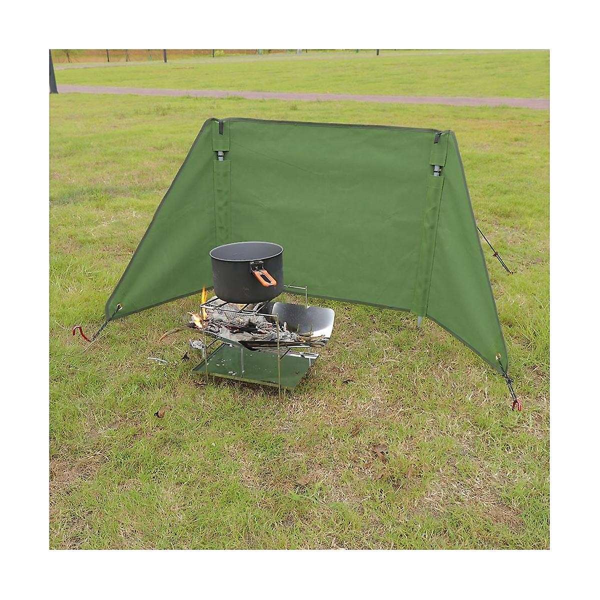Camping Stove Windshield Canvas Windscreen for Outdoor Bbq Picnic Camping Hiking Lightweight Cooker