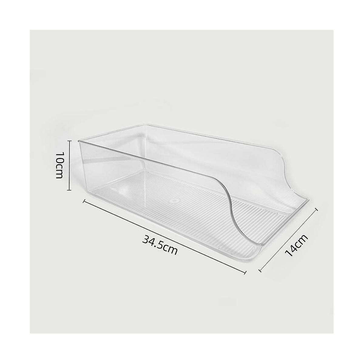 Can Dispenser 4pcs Clear Can Organizer for Pantry, Refrigerator, Freezer & Fridge Organizers and S
