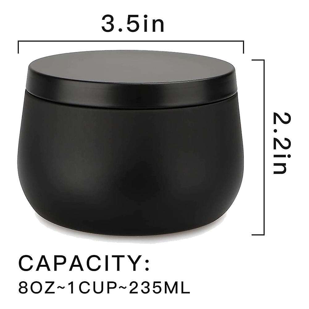 Candle Tin 24 Pcs,8 Oz,Candle Containers with Lid,Candle Jars for Candle Making,DIY Candle Can Tin P
