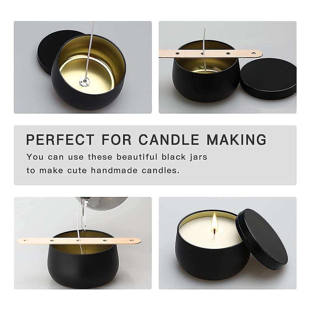 Candle Tin 24 Pcs,8 Oz,Candle Containers with Lid,Candle Jars for Candle Making,DIY Candle Can Tin P