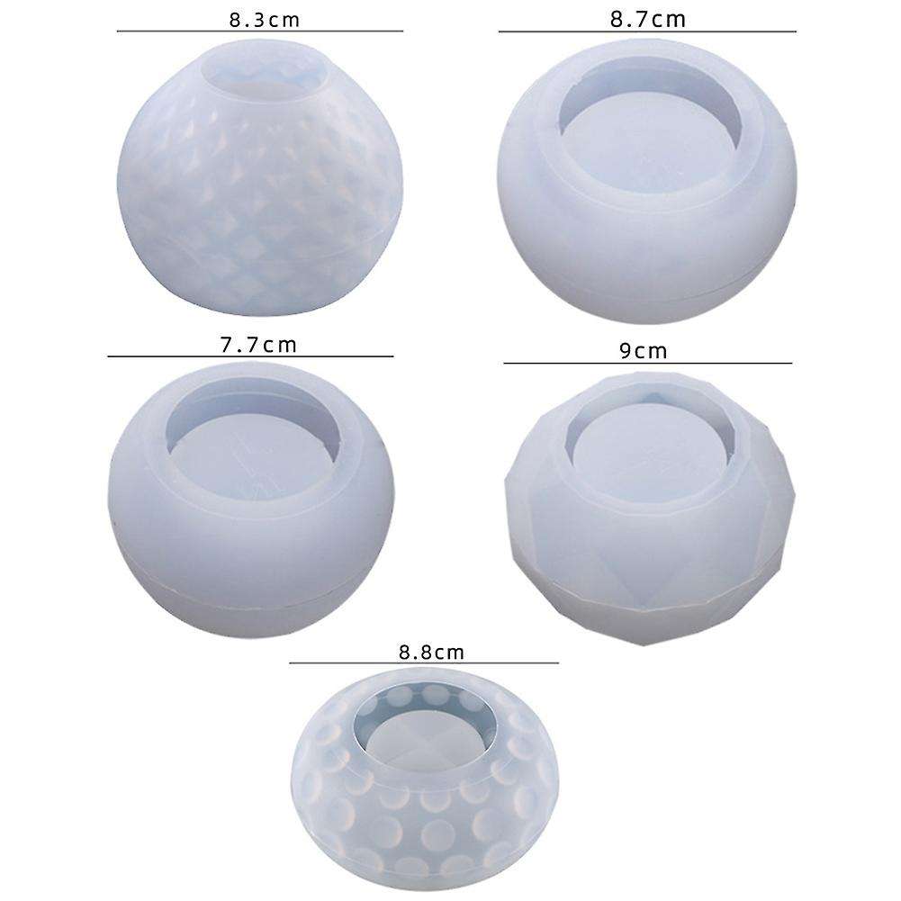 Candles Holders Resin Mold,Bowl Candleholders Silicone Candlestick Casting Mold for Wedding Centerpi