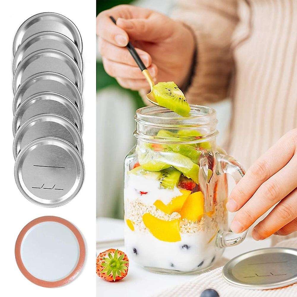 Canning Lids Regular Mouth for Ball/kerr Jars, Split-type Metal Mason Jar Lids with Silicone Seals