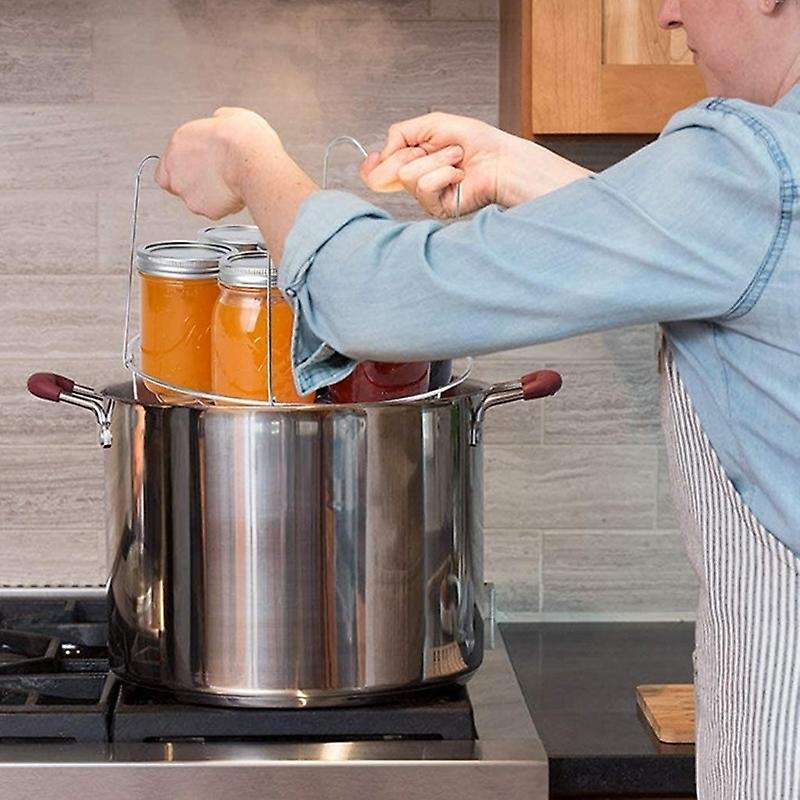 Canning Rack,Canning Jar Rack,Steamer Rack Compatible Canning -Silver