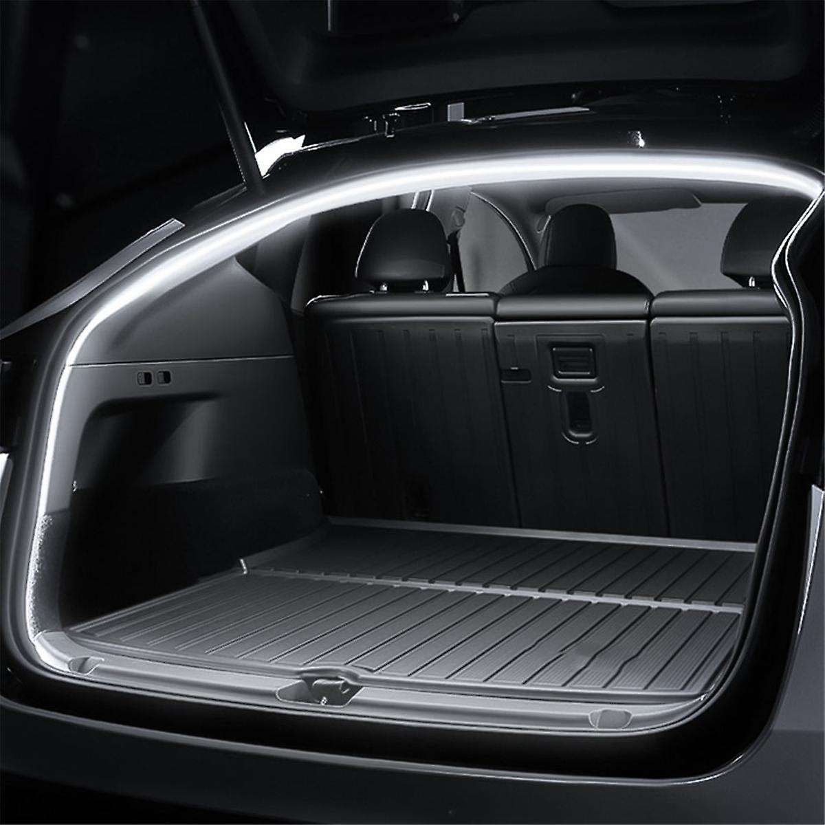 Car 12v Rear Frunk Brighten Led Strip Modified Ambient Lighting for Model Y 2020-2024 Trunk Light Wh