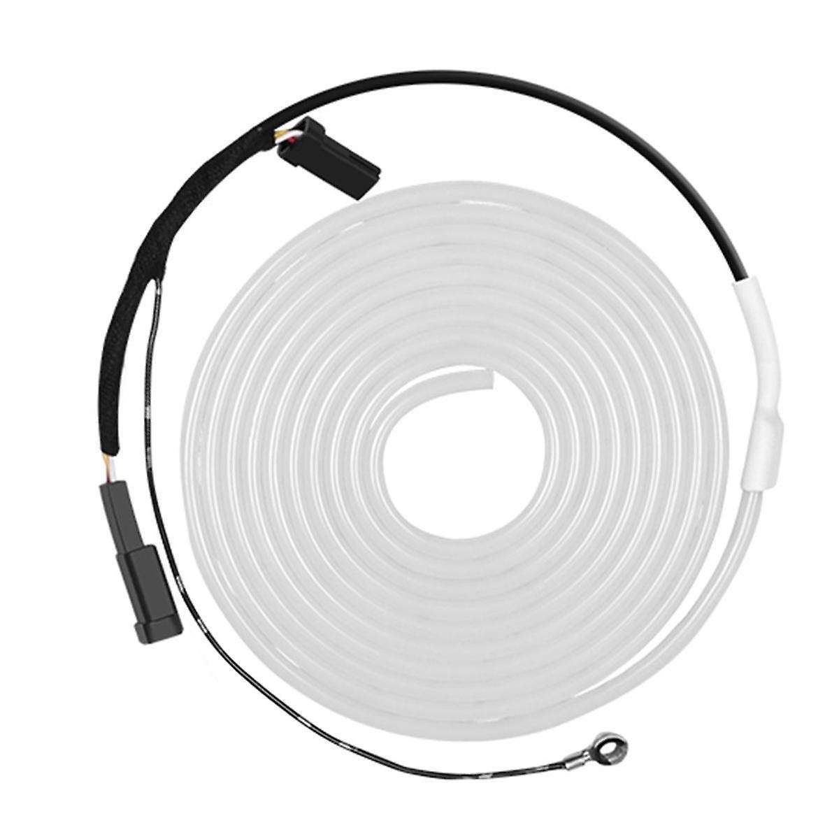 Car 12v Rear Frunk Brighten Led Strip Modified Ambient Lighting for Model Y 2020-2024 Trunk Light Wh