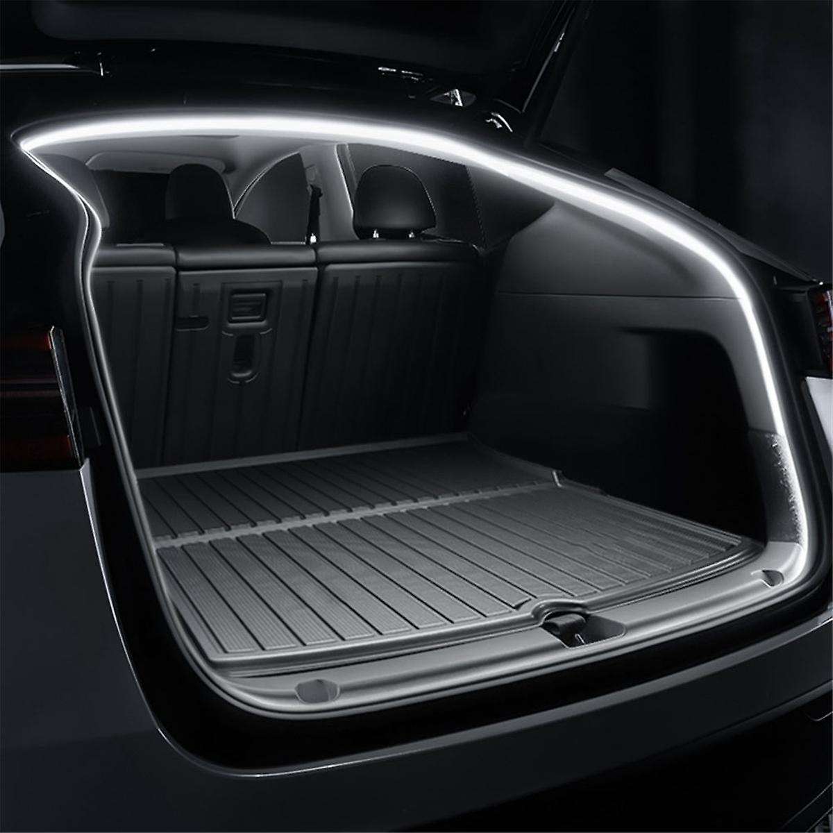 Car 12v Rear Frunk Brighten Led Strip Modified Ambient Lighting for Model Y 2020-2024 Trunk Light Wh