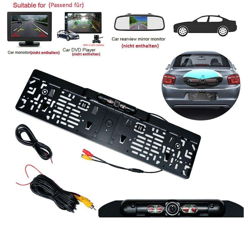 Car 170  IR LED Rear View Camera Wireless License Plate Parking Aid EU