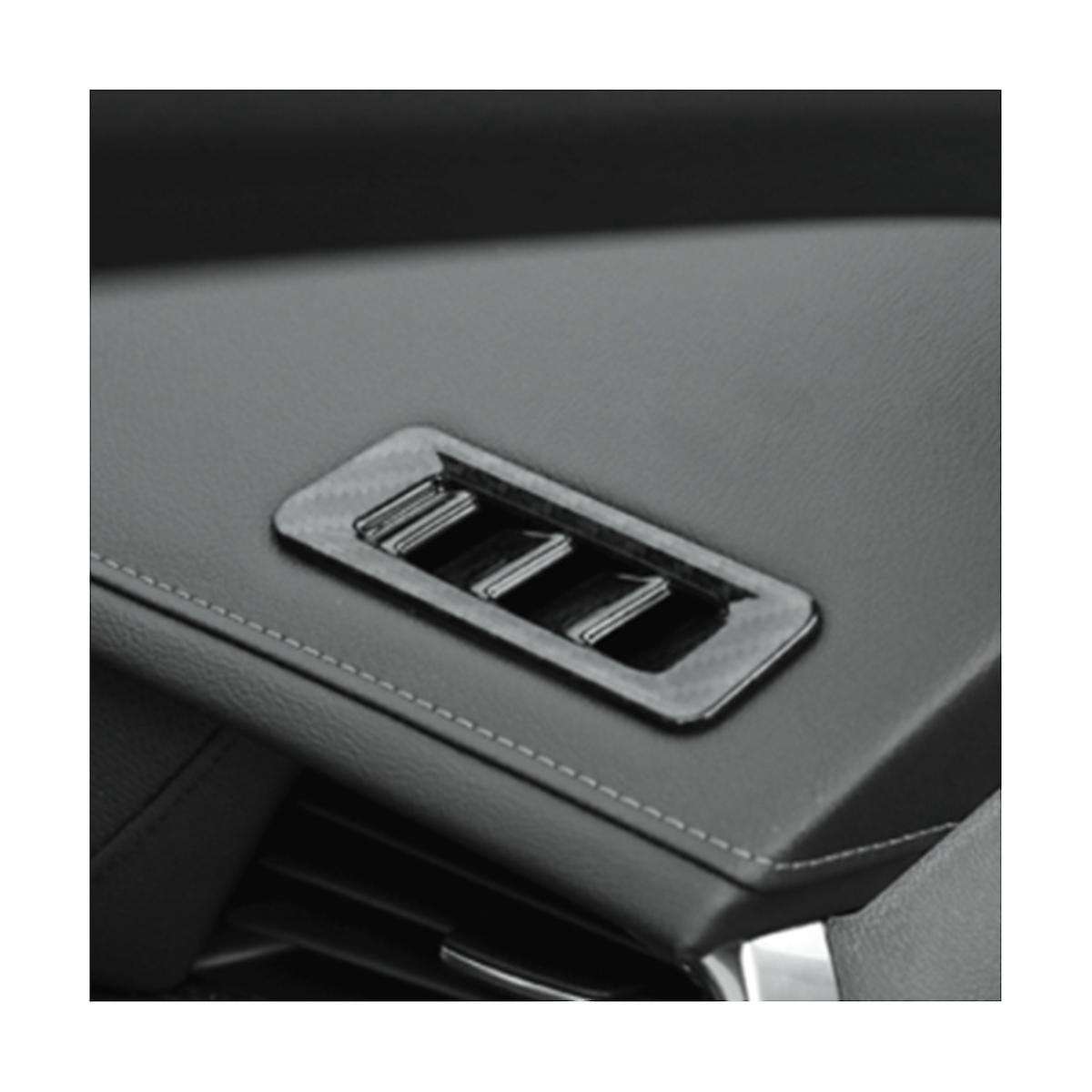 Car Abs Carbon Fiber Dashboard Front A Pillar Small Air Conditioner Vent Outlet Decoration Cover Fo