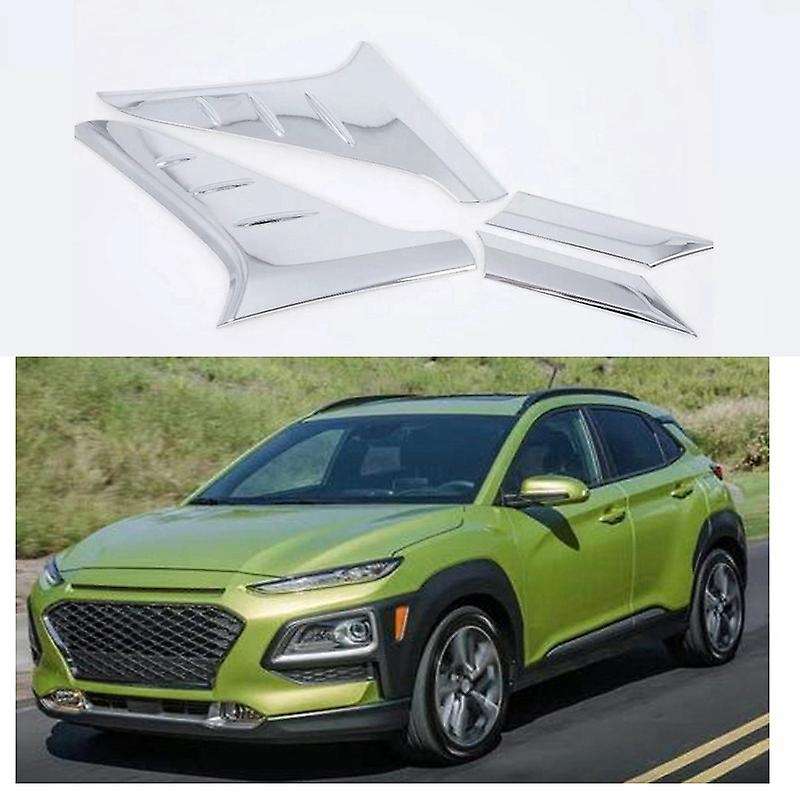 Car ABS Chrome 2Pcs Rear Window Spoiler Trims Cover for Encino 2017 2018 2019