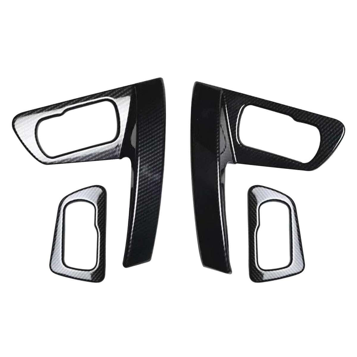 Car ABS Door Inner Handle Bowl Armrest Handrail Frame Lamp Panel for J10 2008-2015 Carbon Fiber