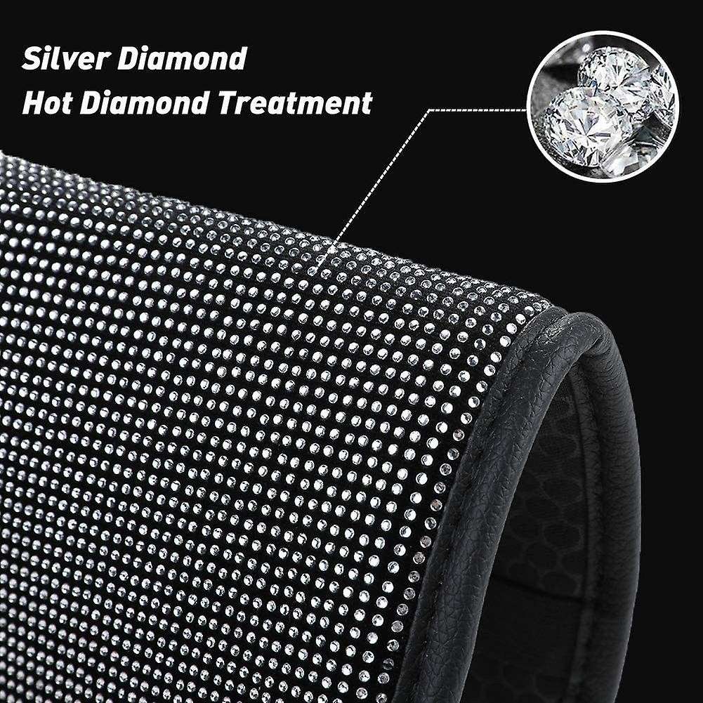 Car Armrest Bling Cover Cute Charming Auto Center Console Crystal Rhinestone Car Arm Rest Cushion()