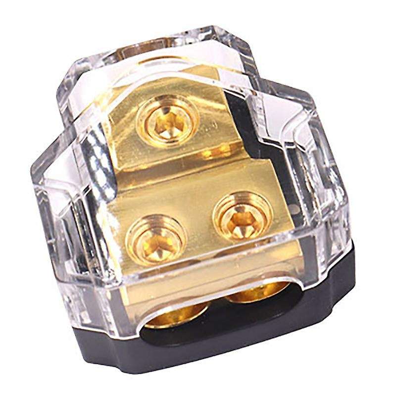 Car Audio Amplifier Power Distribution Block 1 in 2 Out Way Power Ground Distributor Blocks Car Amp