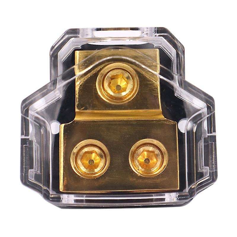 Car Audio Amplifier Power Distribution Block 1 in 2 Out Way Power Ground Distributor Blocks Car Amp
