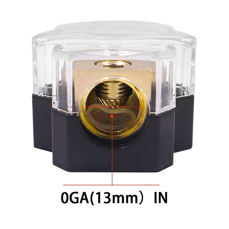 Car Audio Amplifier Power Distribution Block 1 in 2 Out Way Power Ground Distributor Blocks Car Amp