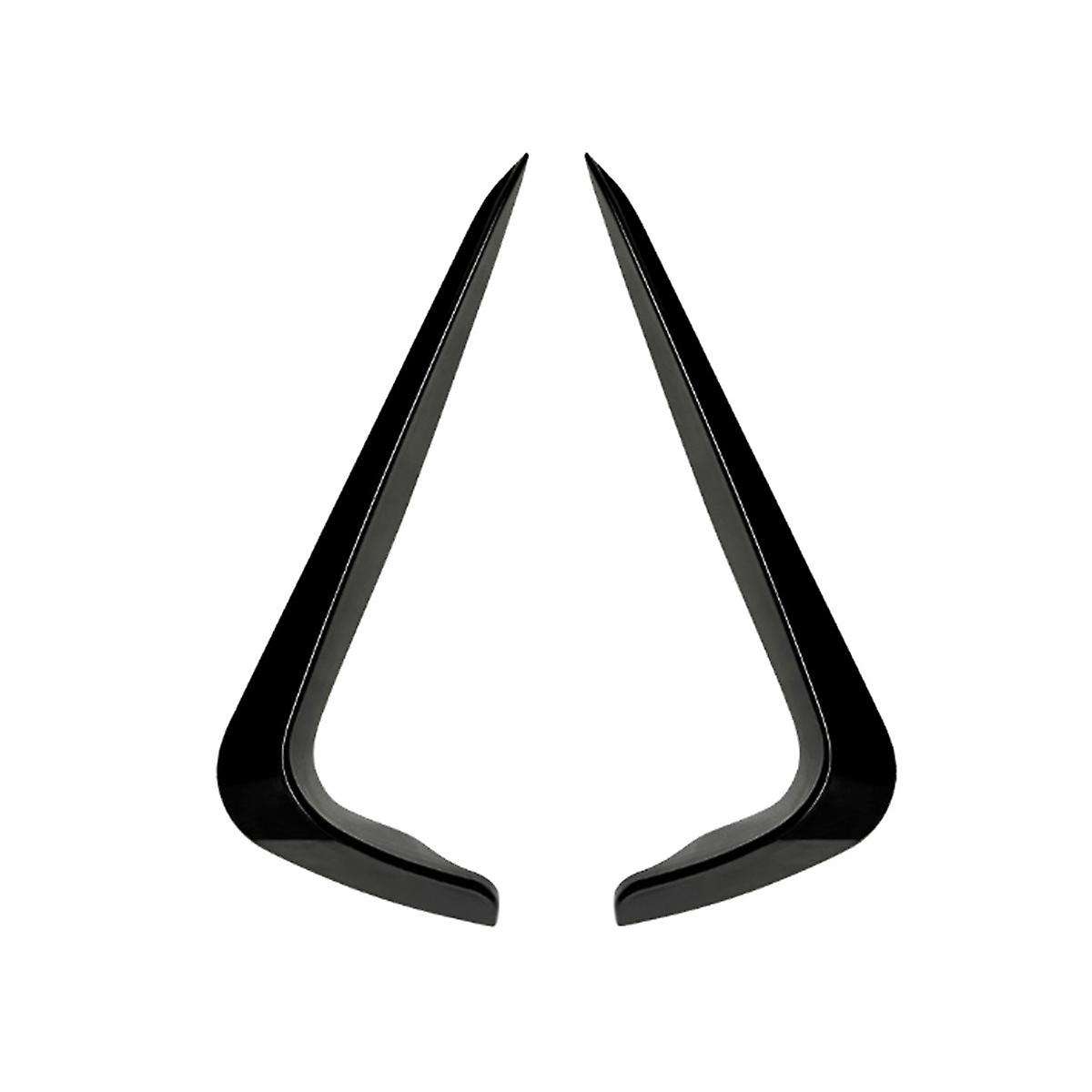 Car Bright Black Front Bumper Splitter Spoiler Trim Fog Light Canard for 3 Series E90 E91 2009-2012