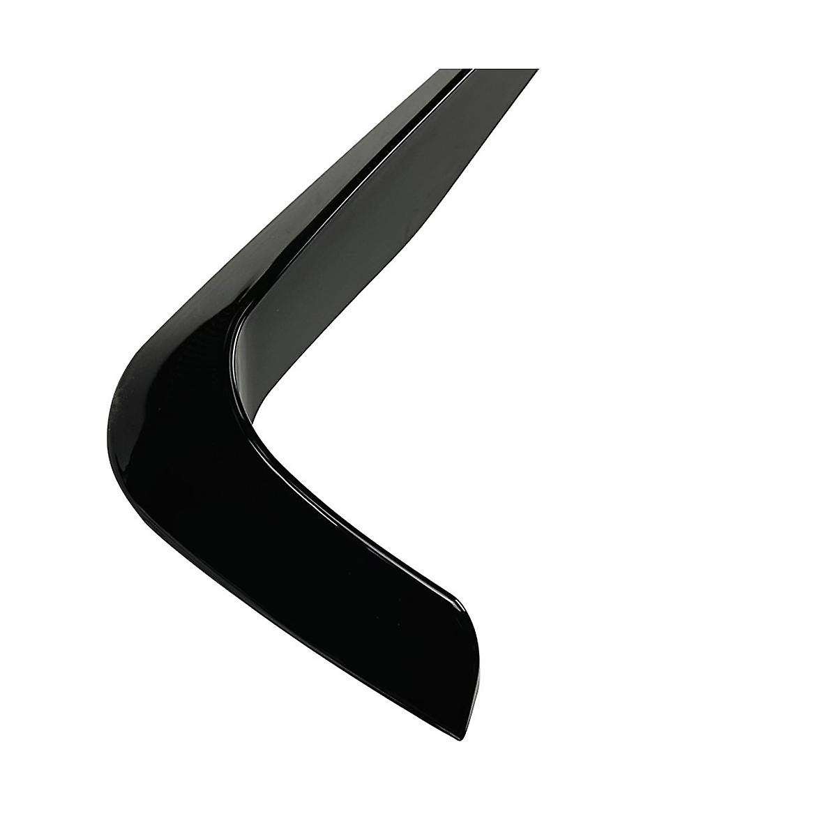 Car Bright Black Front Bumper Splitter Spoiler Trim Fog Light Canard for 3 Series E90 E91 2009-2012